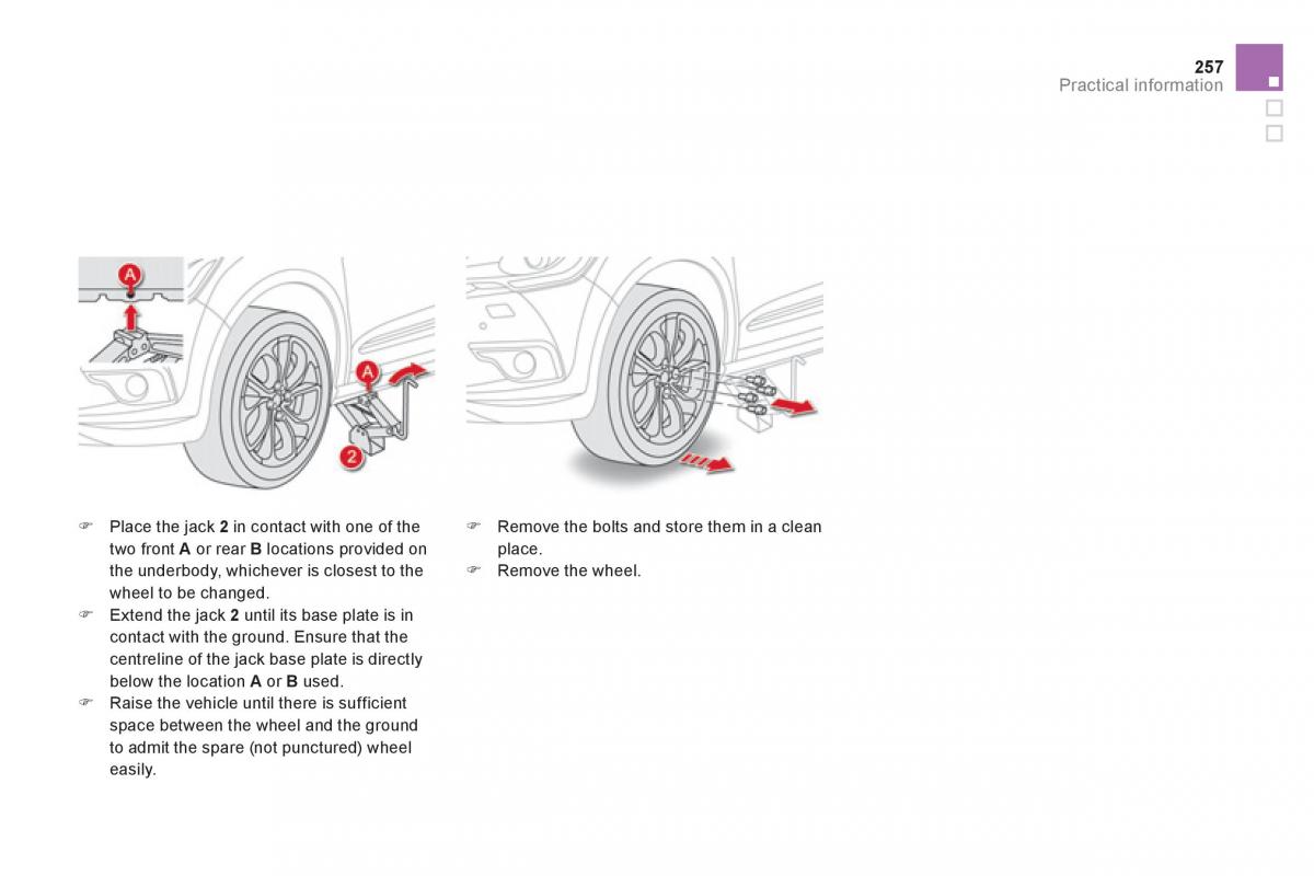 Citroen DS4 owners manual / page 259