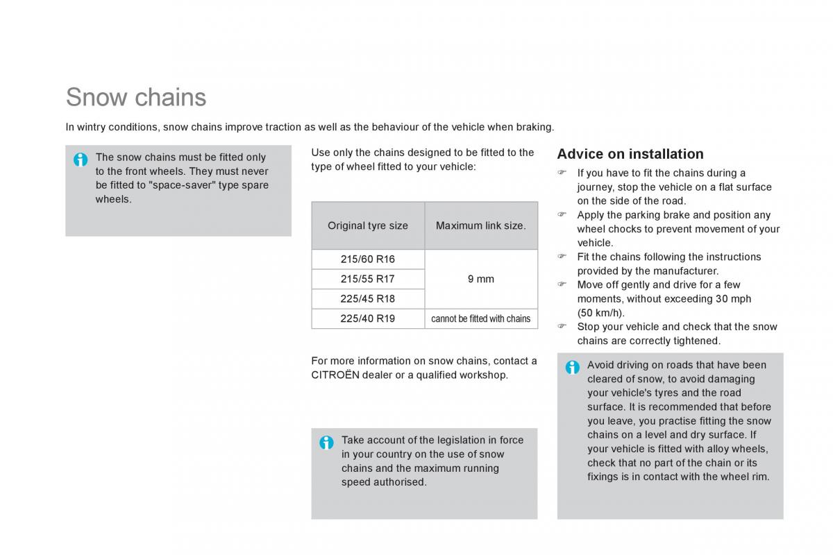 Citroen DS4 owners manual / page 262