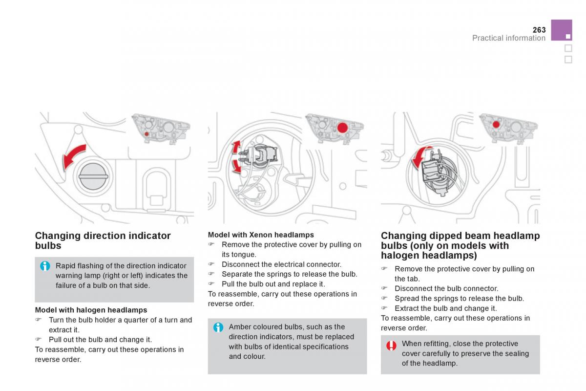 Citroen DS4 owners manual / page 265