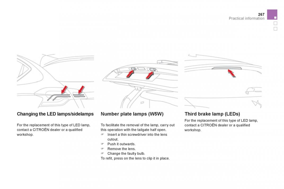 Citroen DS4 owners manual / page 269