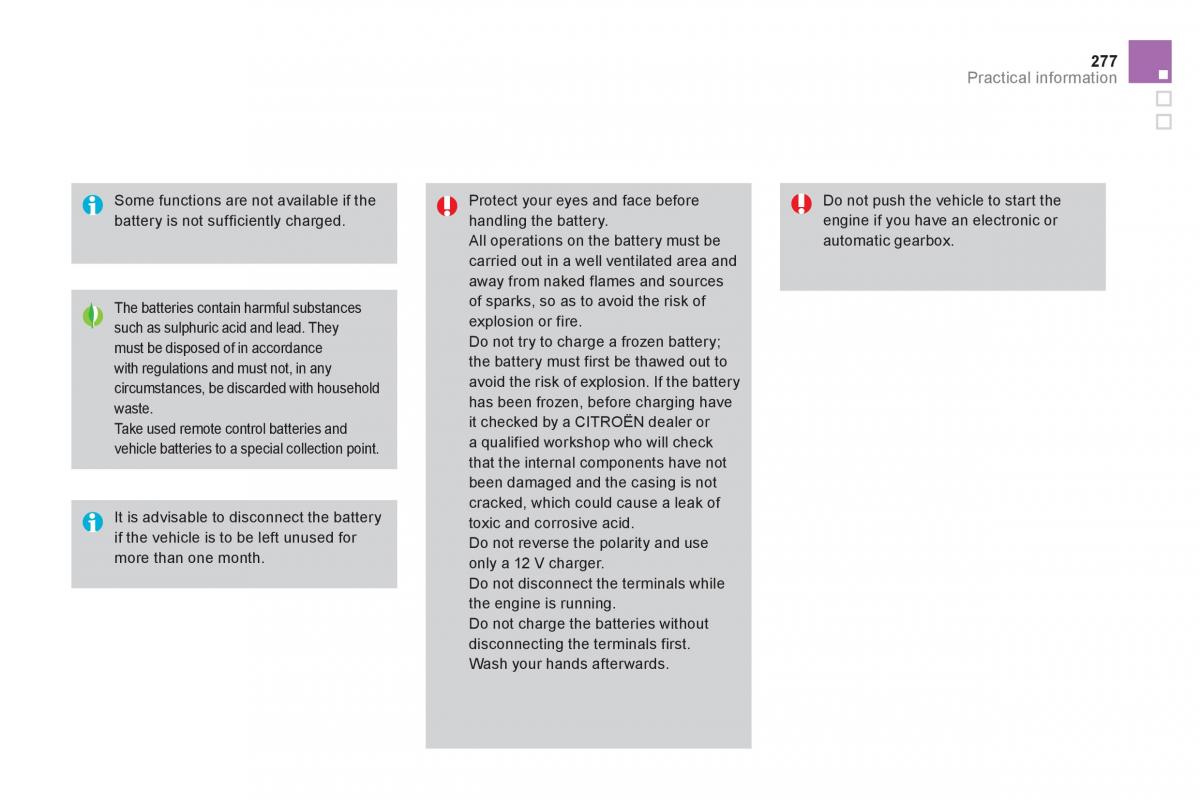 Citroen DS4 owners manual / page 279