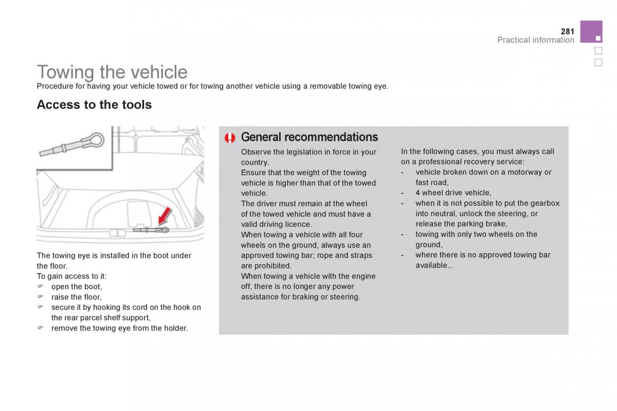 Citroen DS4 owners manual / page 283