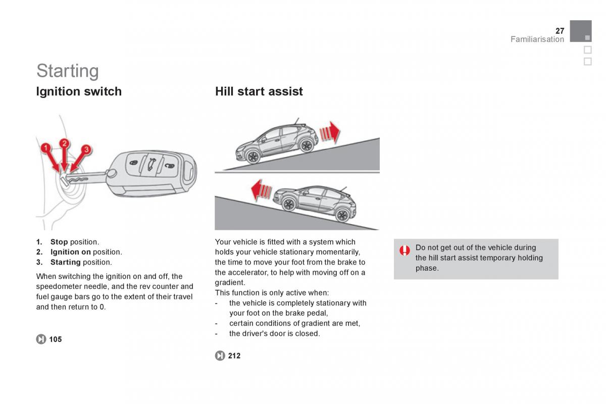 Citroen DS4 owners manual / page 29