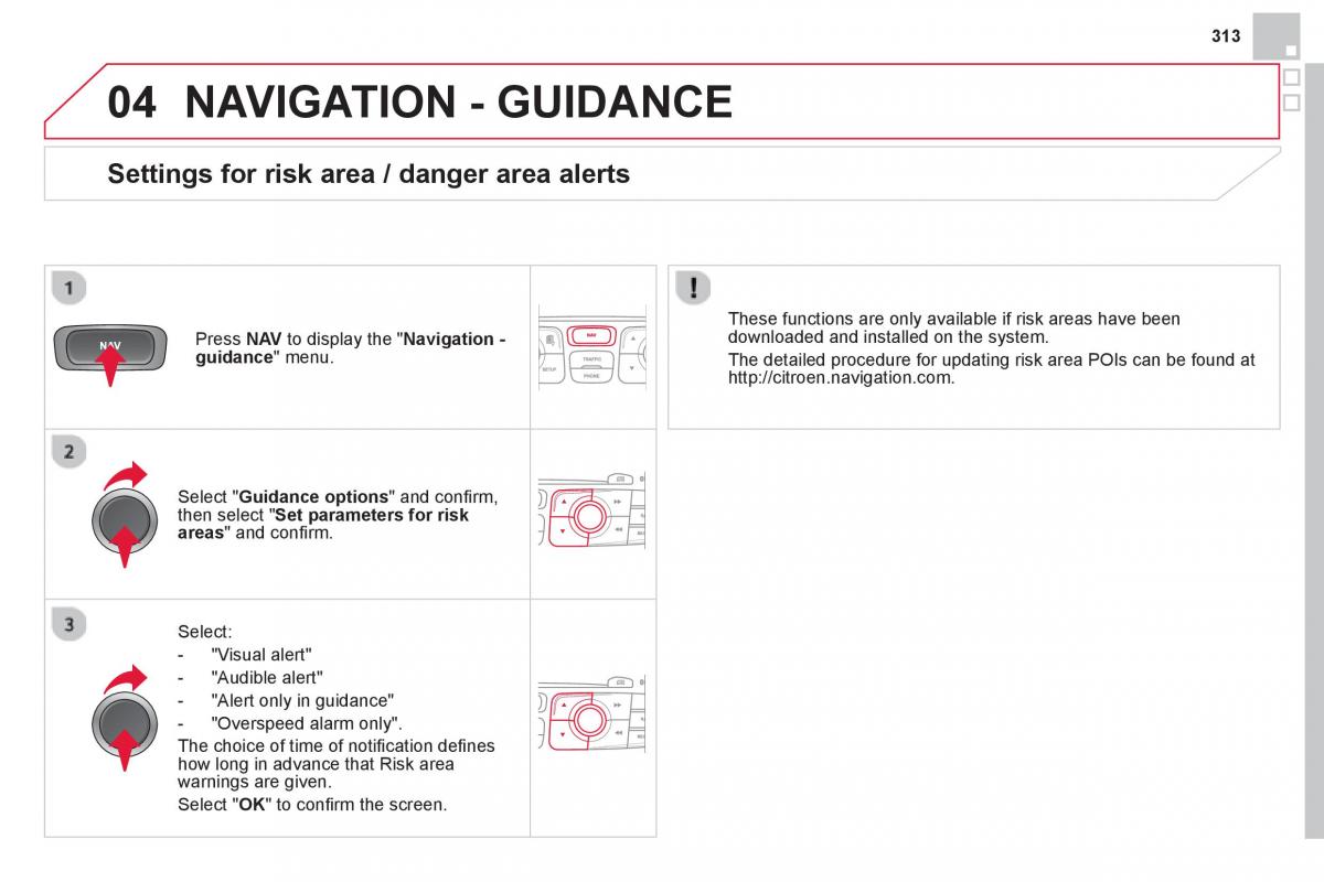 Citroen DS4 owners manual / page 315