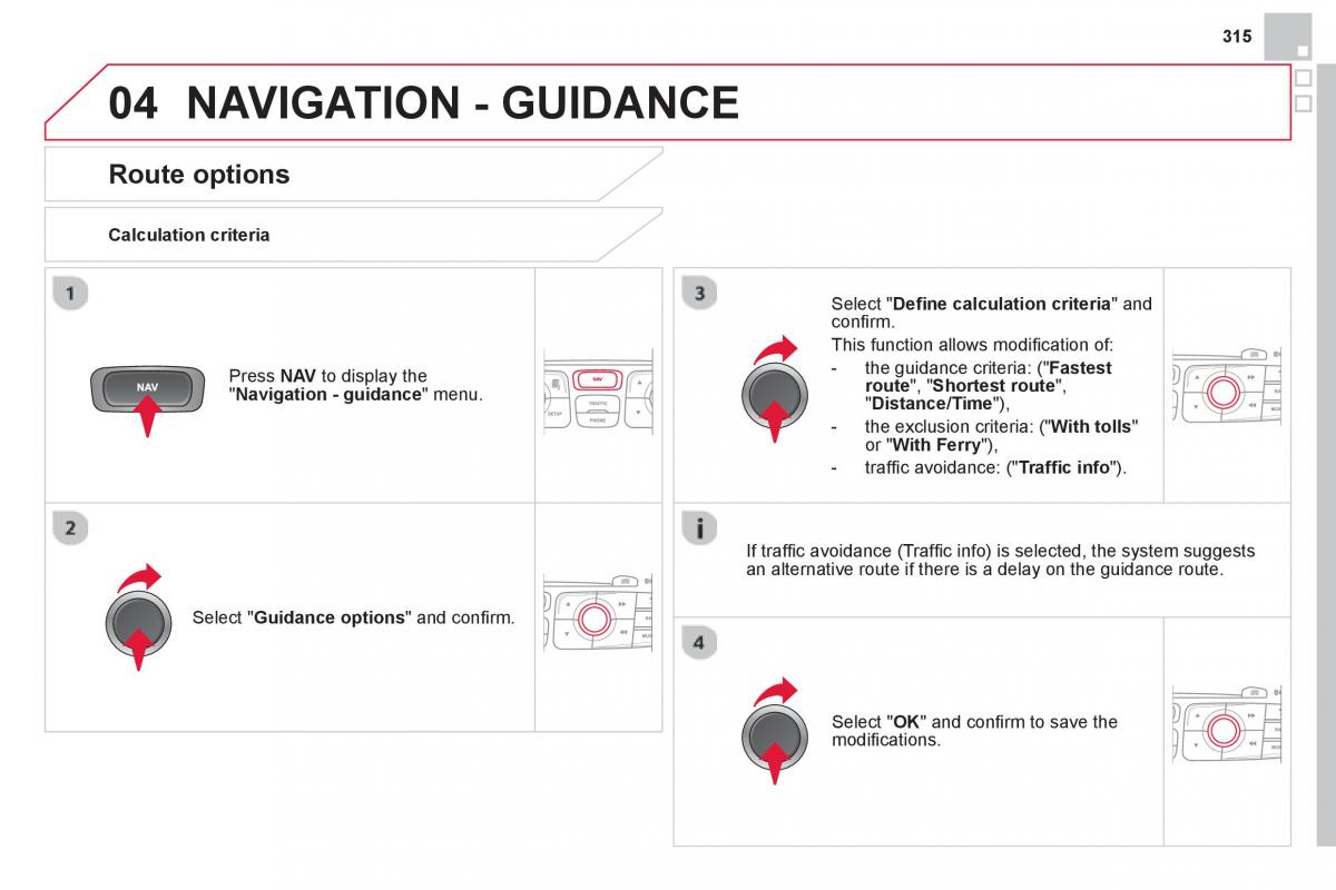 Citroen DS4 owners manual / page 317