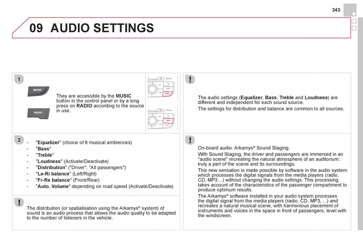 Citroen DS4 owners manual / page 345