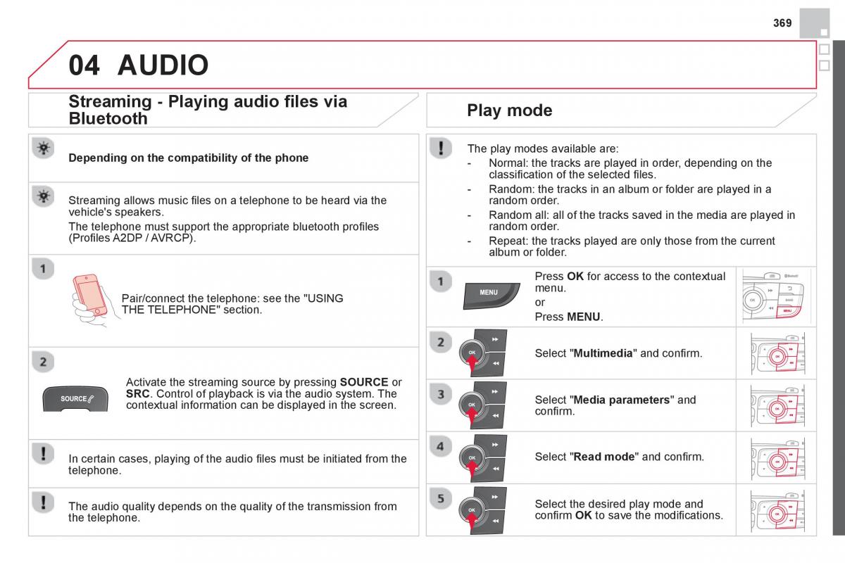 Citroen DS4 owners manual / page 371