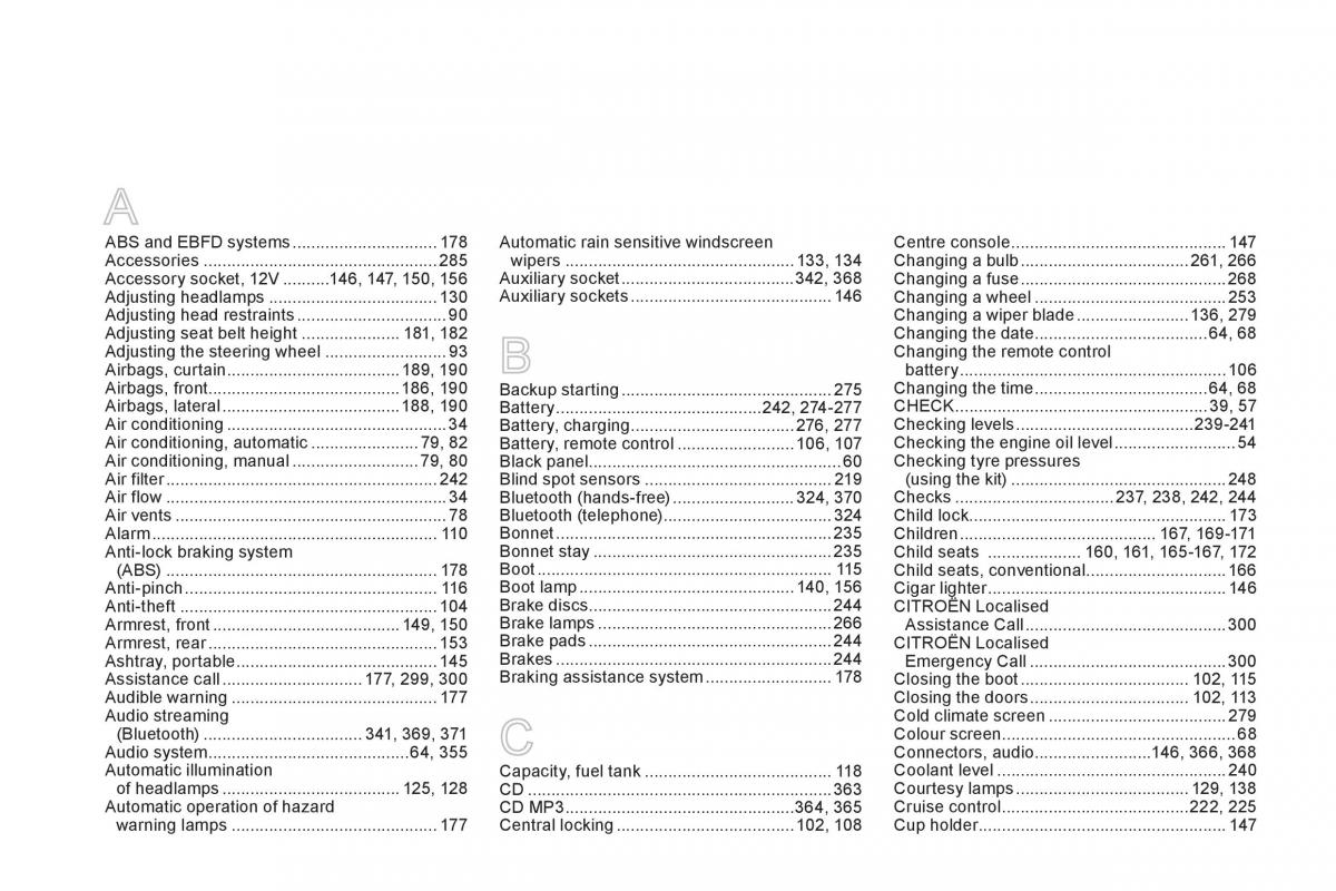 Citroen DS4 owners manual / page 394