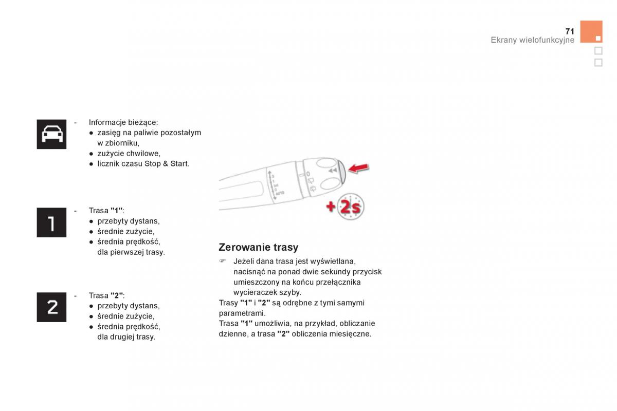 Citroen DS4 instrukcja obslugi / page 73