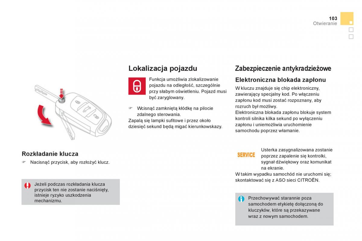 Citroen DS4 instrukcja obslugi / page 105