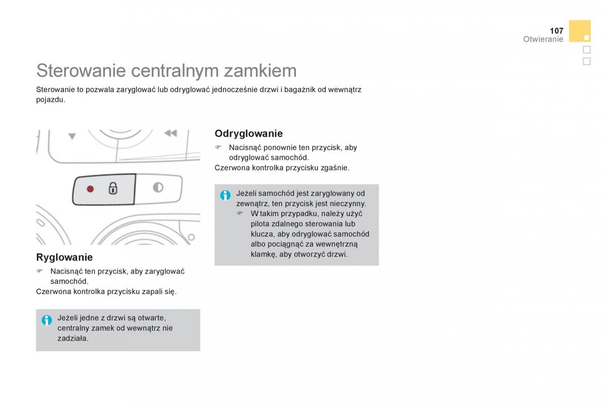 Citroen DS4 instrukcja obslugi / page 109