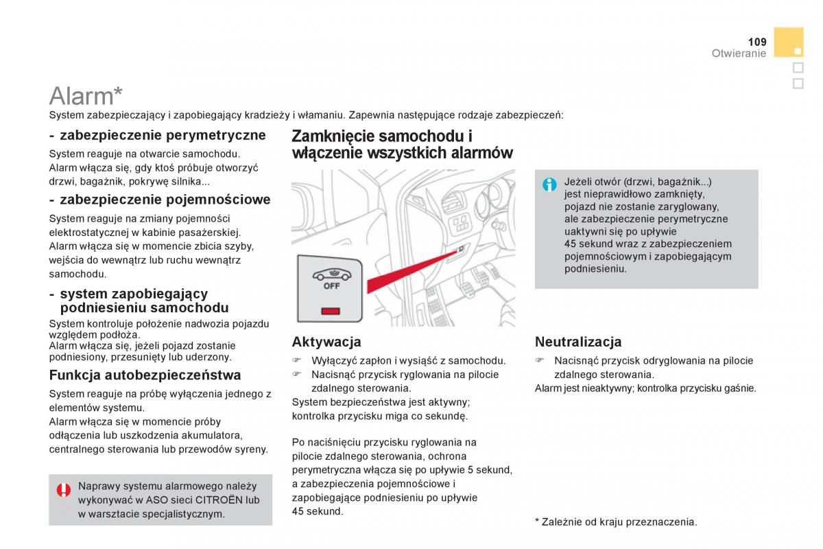 Citroen DS4 instrukcja obslugi / page 111