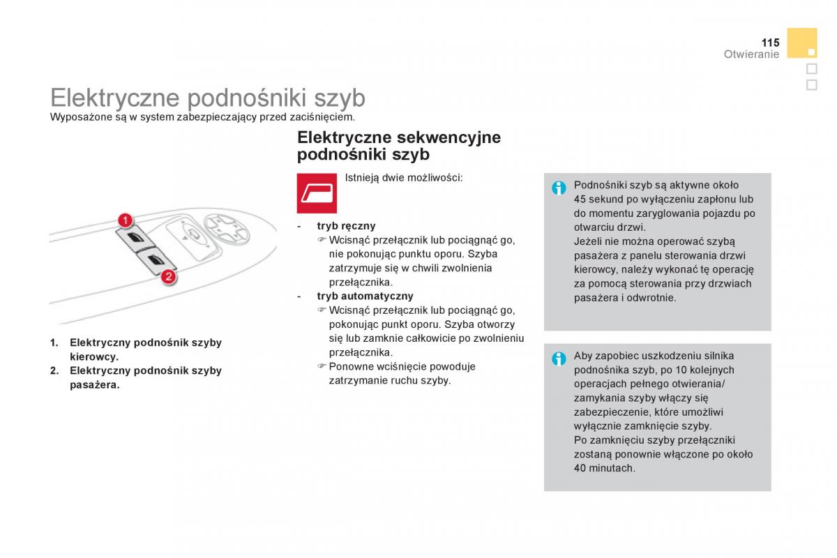 Citroen DS4 instrukcja obslugi / page 117