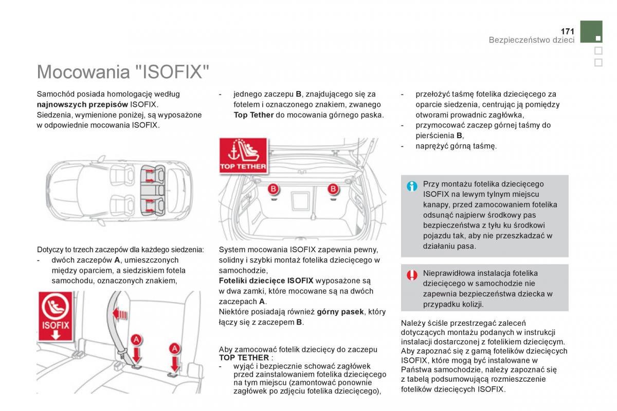 Citroen DS4 instrukcja obslugi / page 173