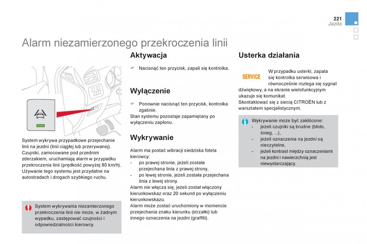 Citroen DS4 instrukcja obslugi / page 223