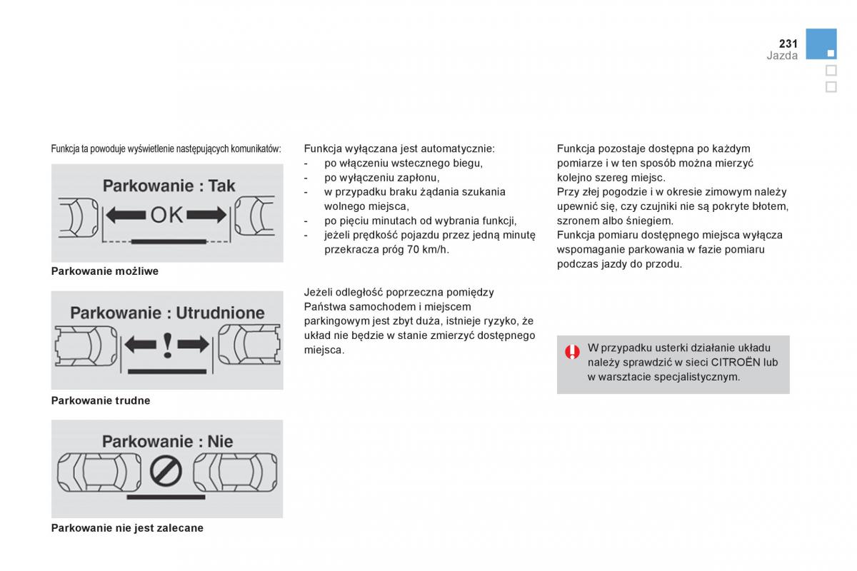 Citroen DS4 instrukcja obslugi / page 233