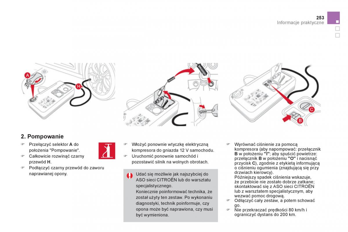 Citroen DS4 instrukcja obslugi / page 255