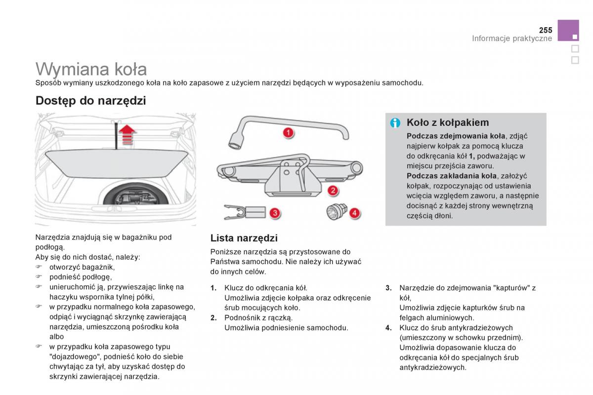 Citroen DS4 instrukcja obslugi / page 257