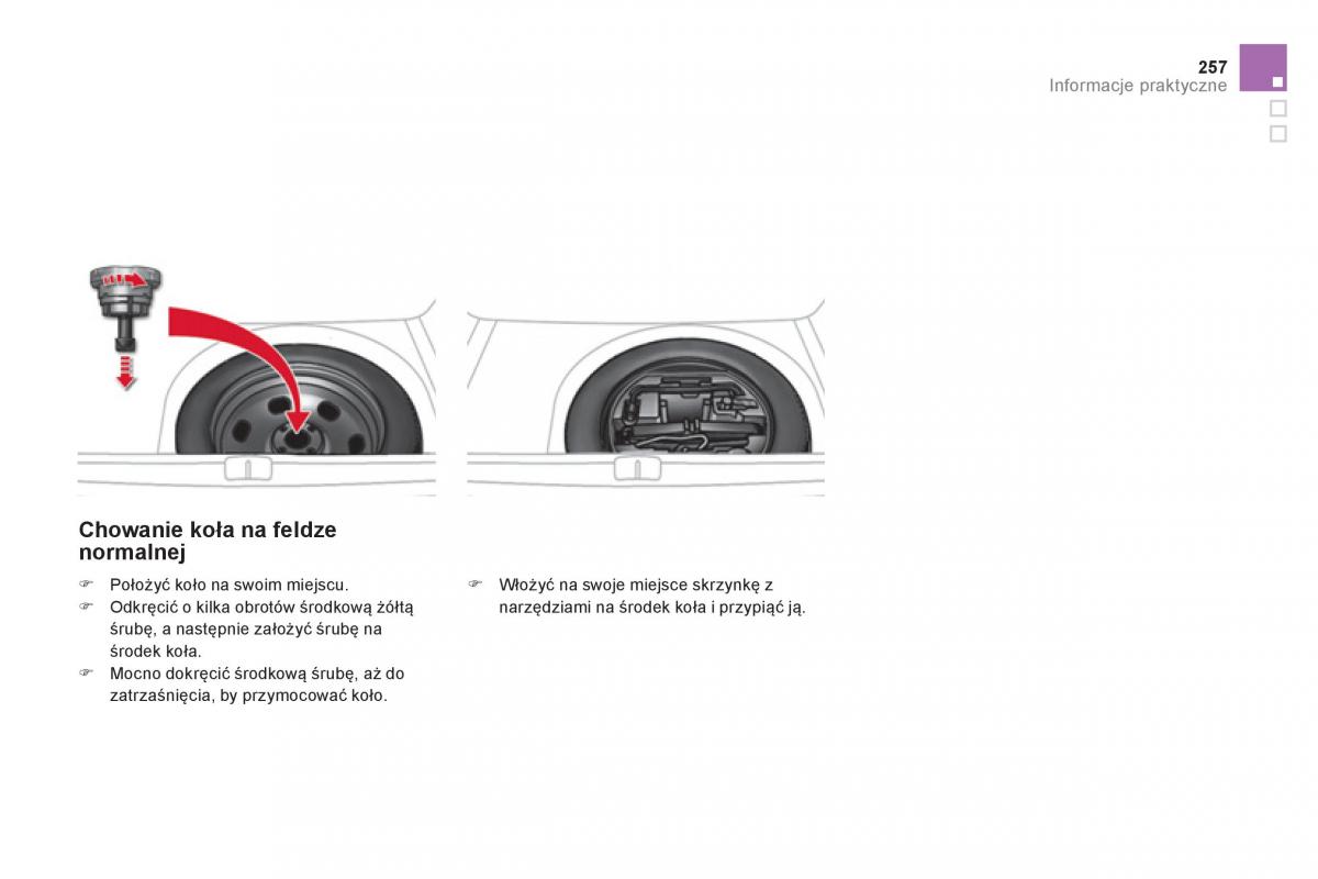 Citroen DS4 instrukcja obslugi / page 259