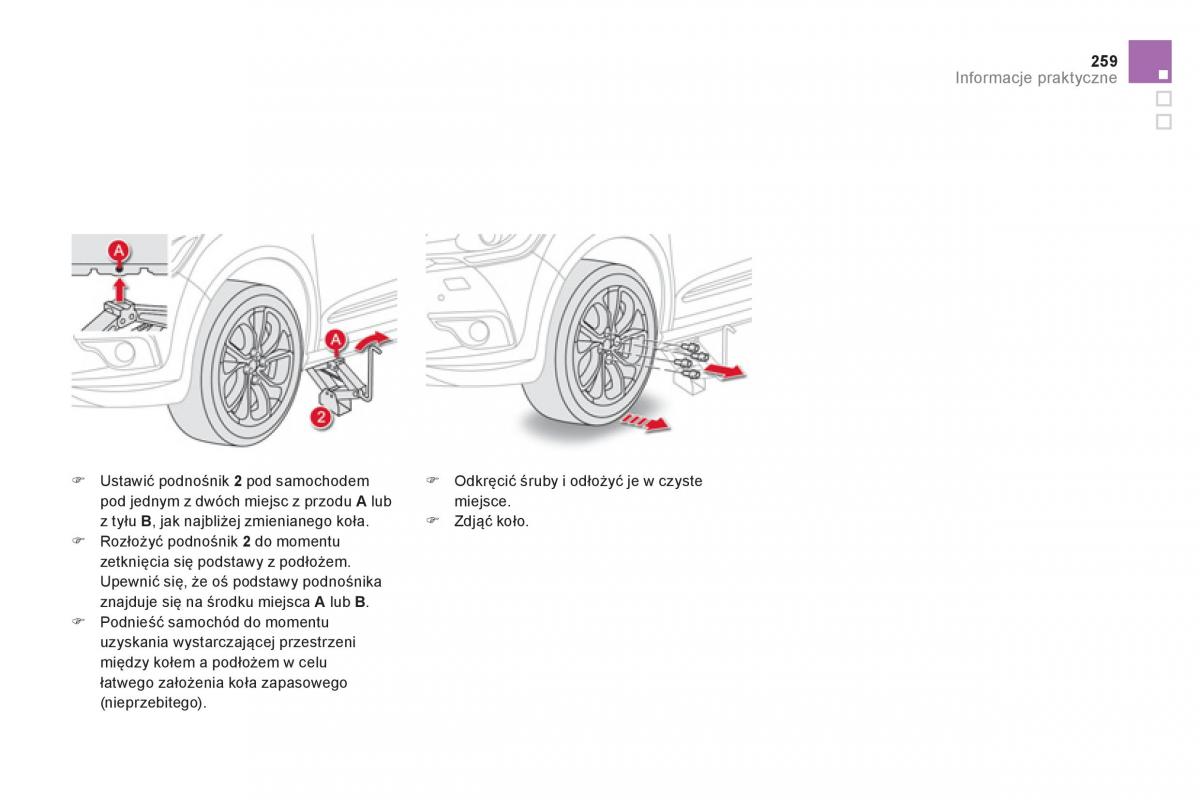 Citroen DS4 instrukcja obslugi / page 261