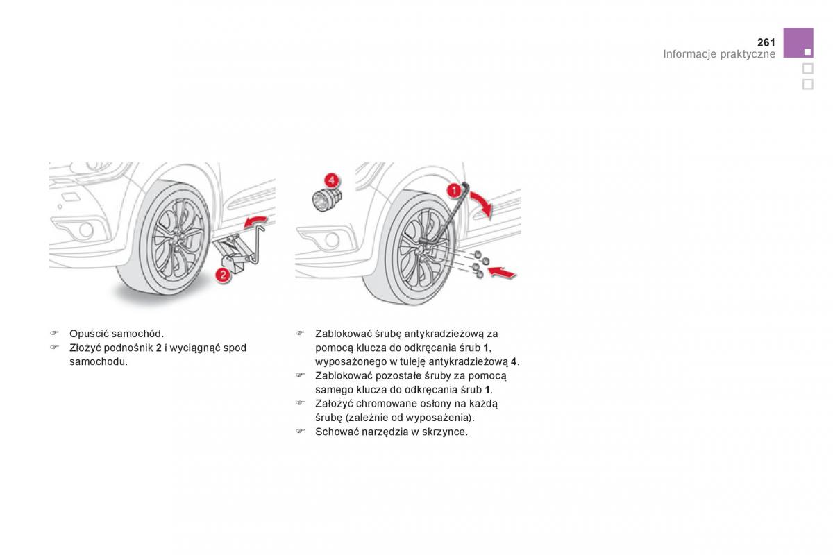 Citroen DS4 instrukcja obslugi / page 263