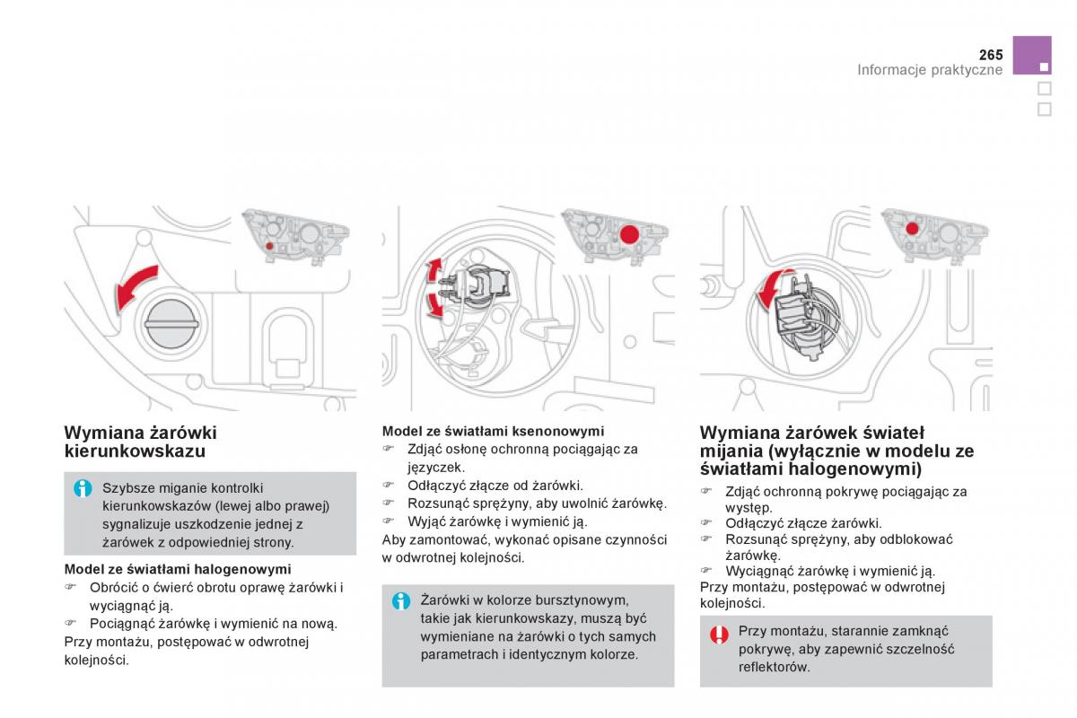 Citroen DS4 instrukcja obslugi / page 267