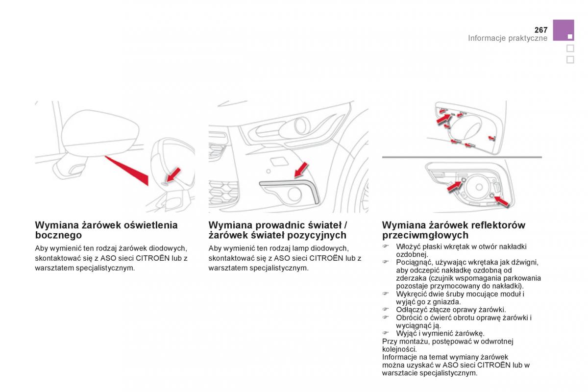 Citroen DS4 instrukcja obslugi / page 269