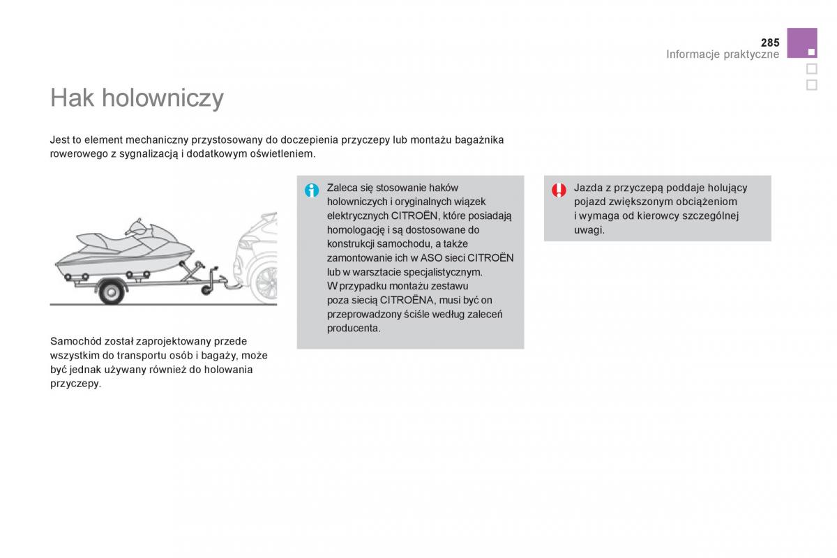 Citroen DS4 instrukcja obslugi / page 287