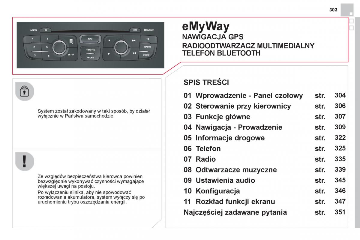 Citroen DS4 instrukcja obslugi / page 305