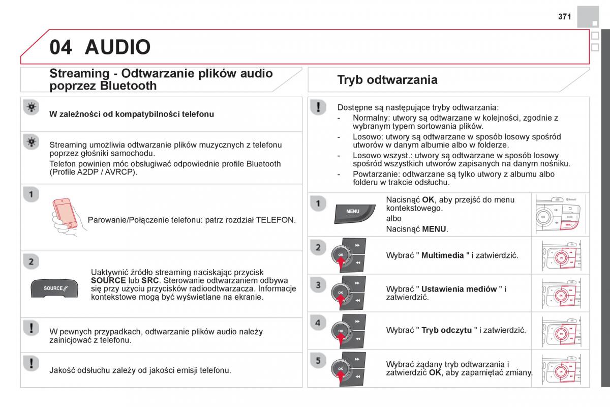 Citroen DS4 instrukcja obslugi / page 373