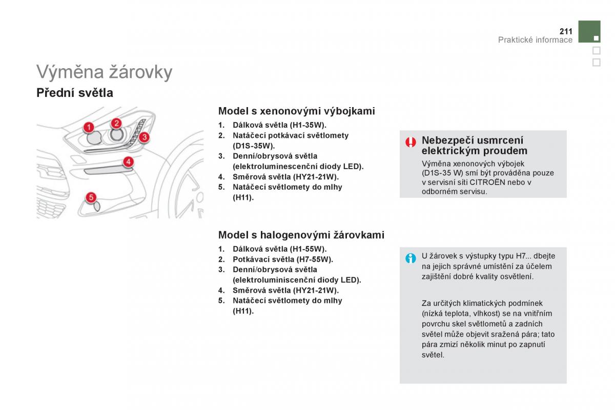 Citroen DS5 navod k obsludze / page 213