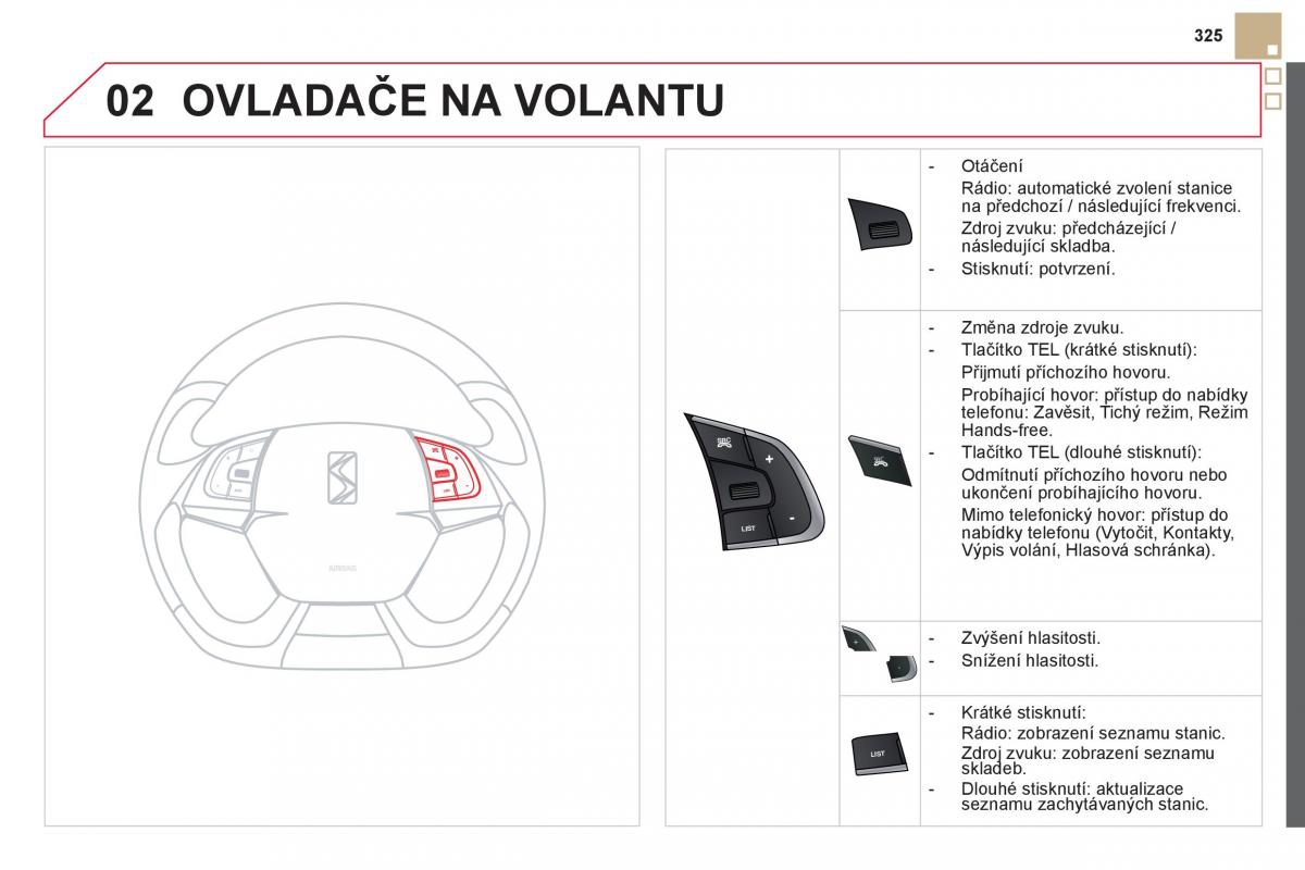 Citroen DS5 navod k obsludze / page 327