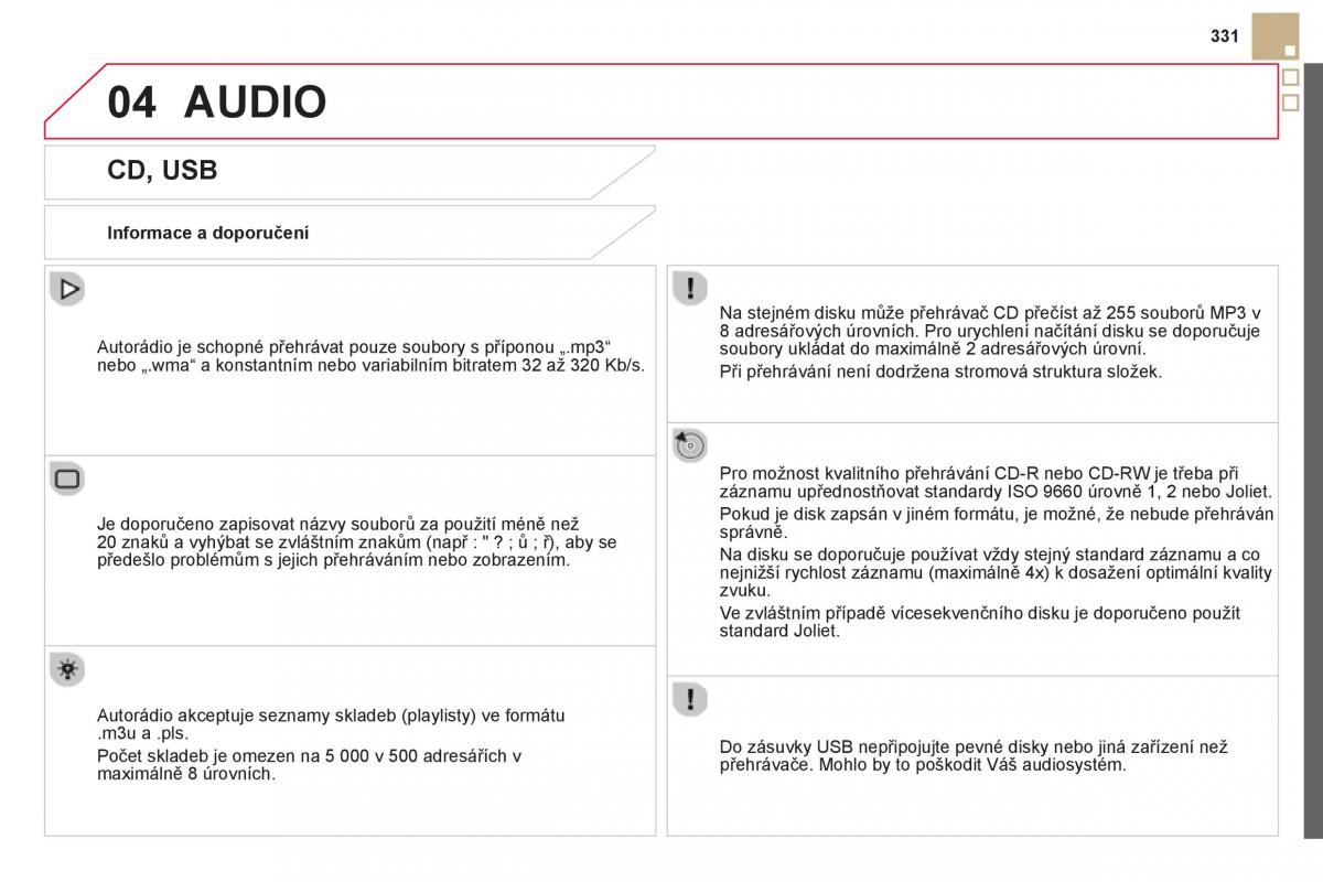 Citroen DS5 navod k obsludze / page 333