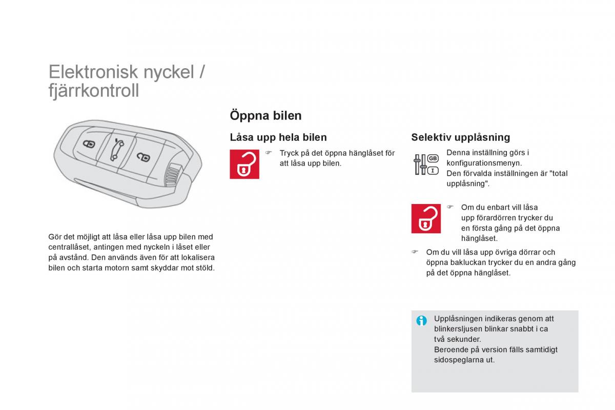 Citroen DS5 instruktionsbok / page 56