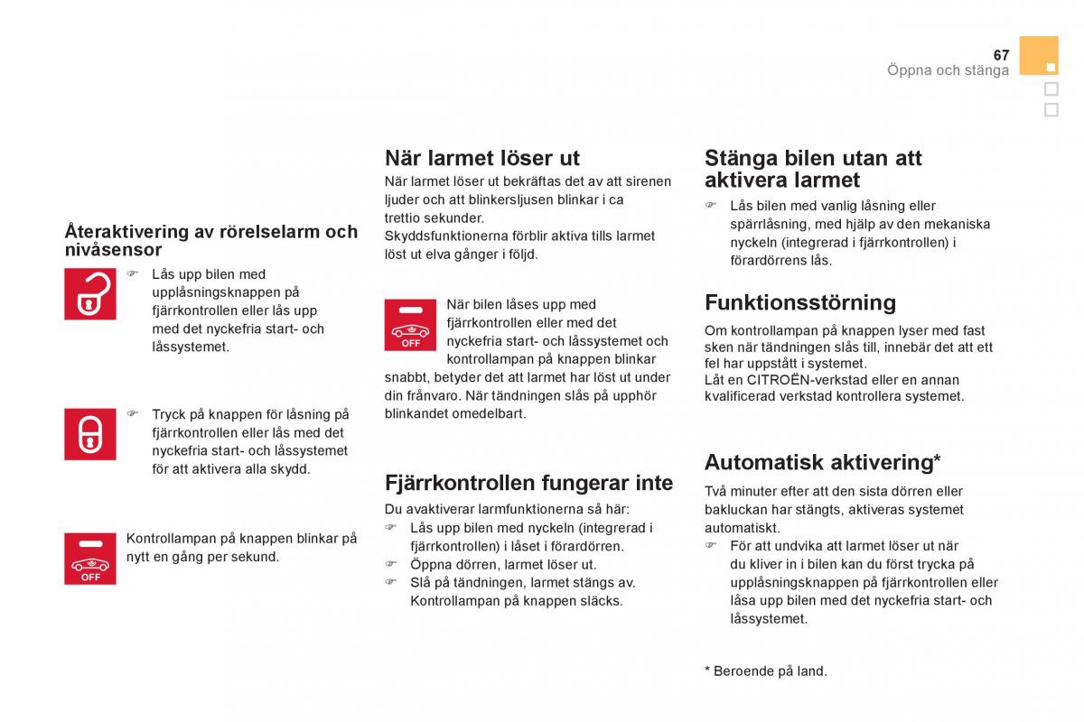 Citroen DS5 instruktionsbok / page 69