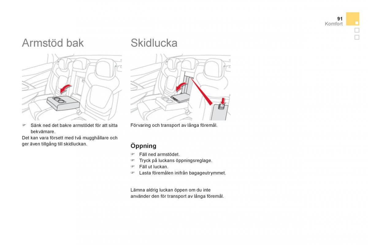 Citroen DS5 instruktionsbok / page 93