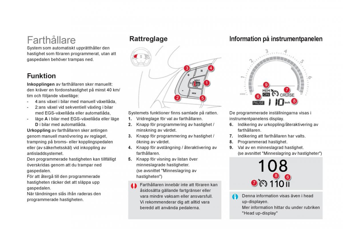 Citroen DS5 instruktionsbok / page 138