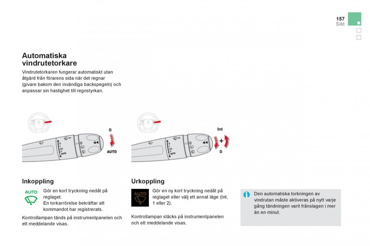 Citroen DS5 instruktionsbok / page 159