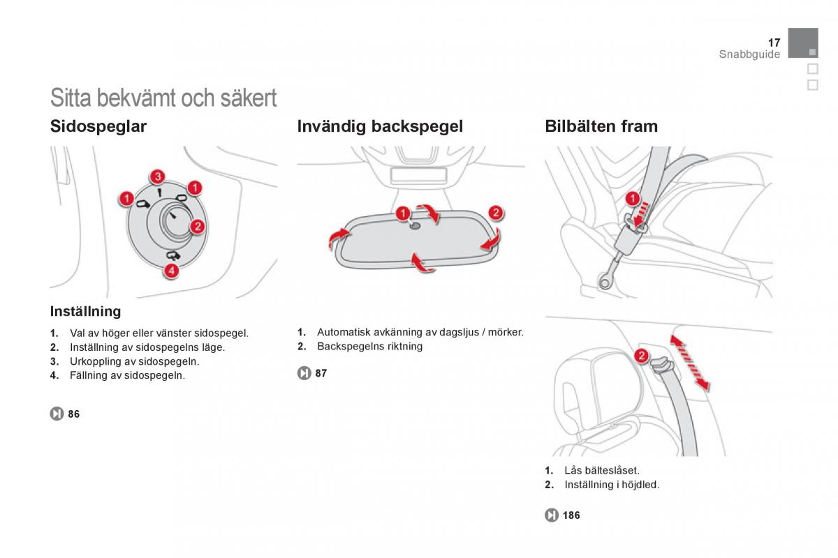 Citroen DS5 instruktionsbok / page 19