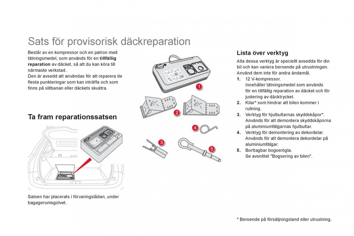 Citroen DS5 instruktionsbok / page 198