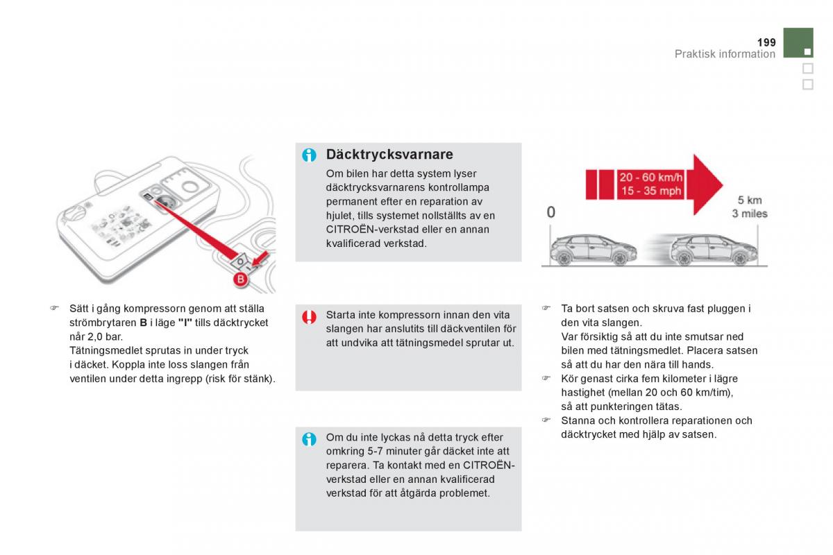 Citroen DS5 instruktionsbok / page 201