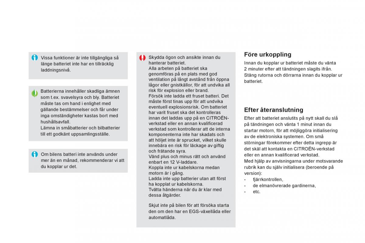 Citroen DS5 instruktionsbok / page 226