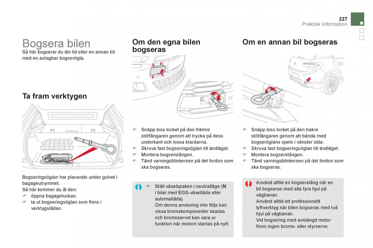 Citroen DS5 instruktionsbok / page 229