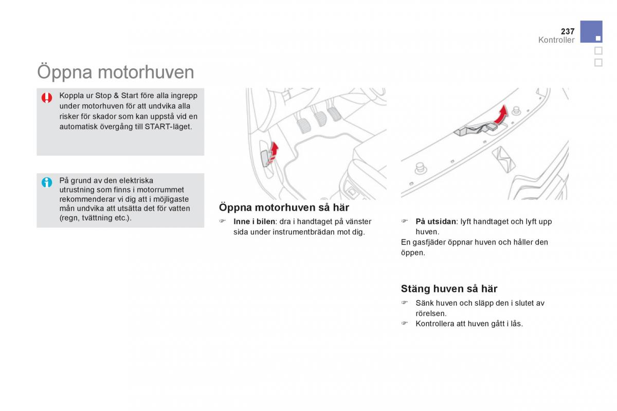 Citroen DS5 instruktionsbok / page 239