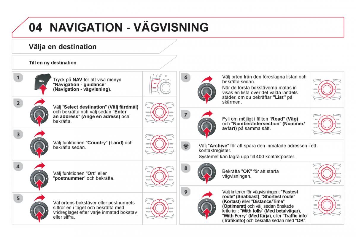 Citroen DS5 instruktionsbok / page 276