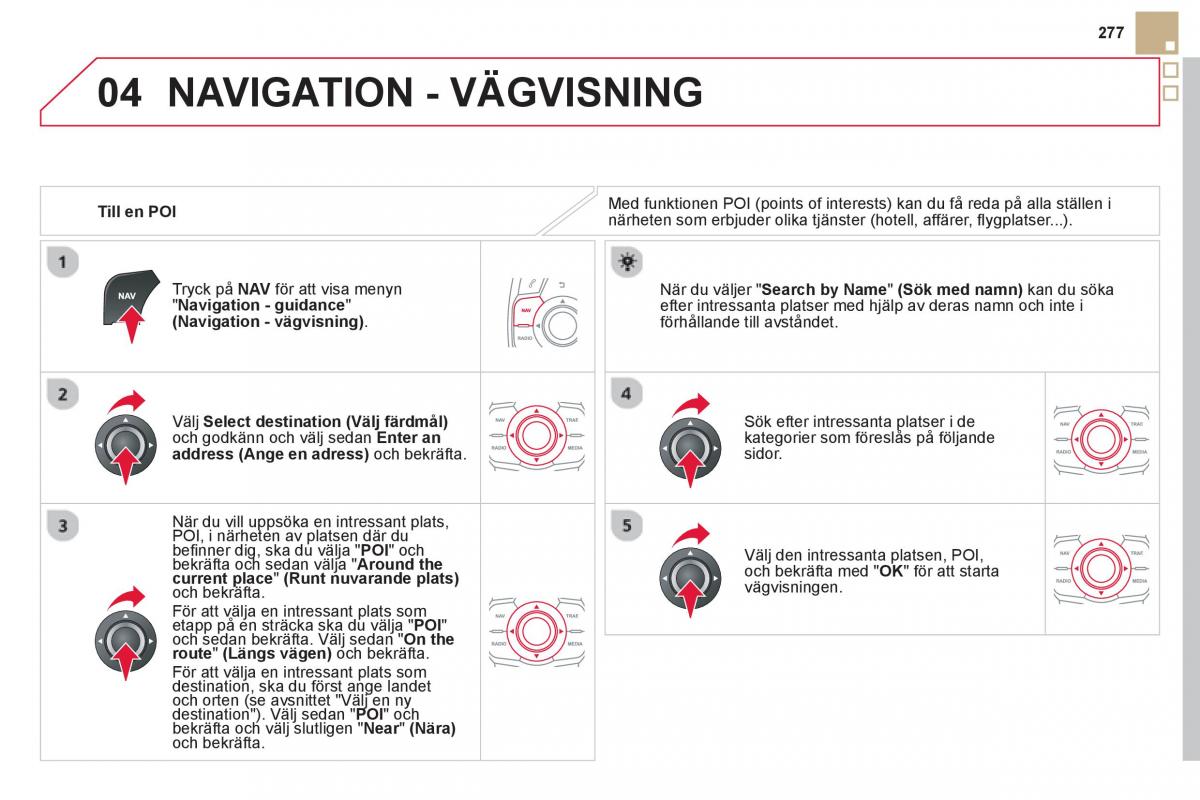 Citroen DS5 instruktionsbok / page 279