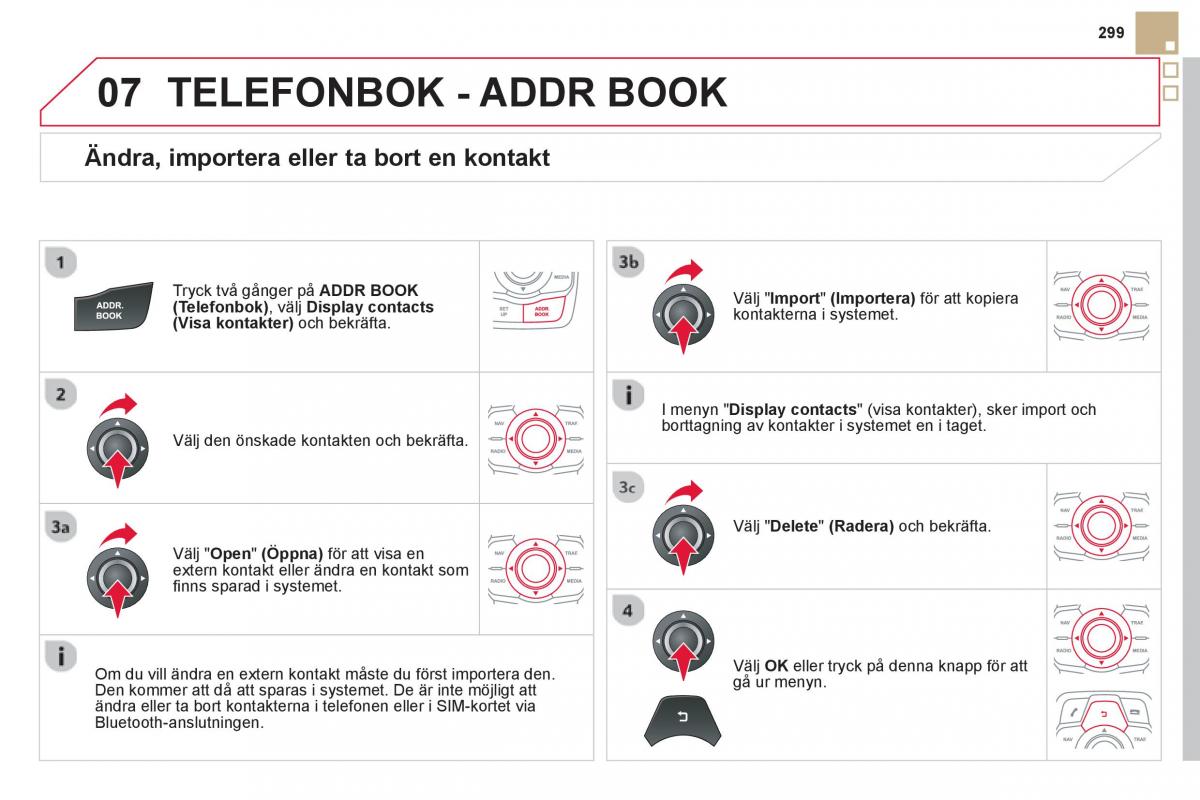 Citroen DS5 instruktionsbok / page 301