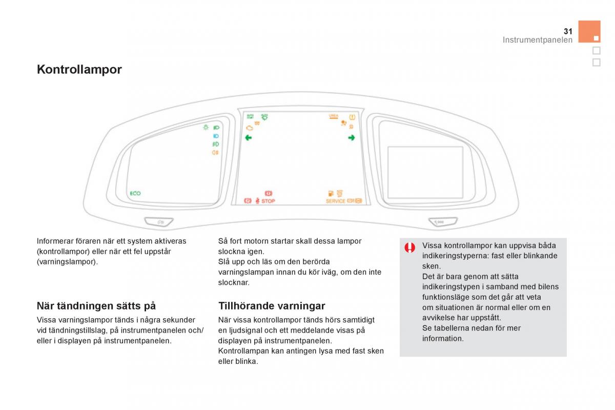 Citroen DS5 instruktionsbok / page 33