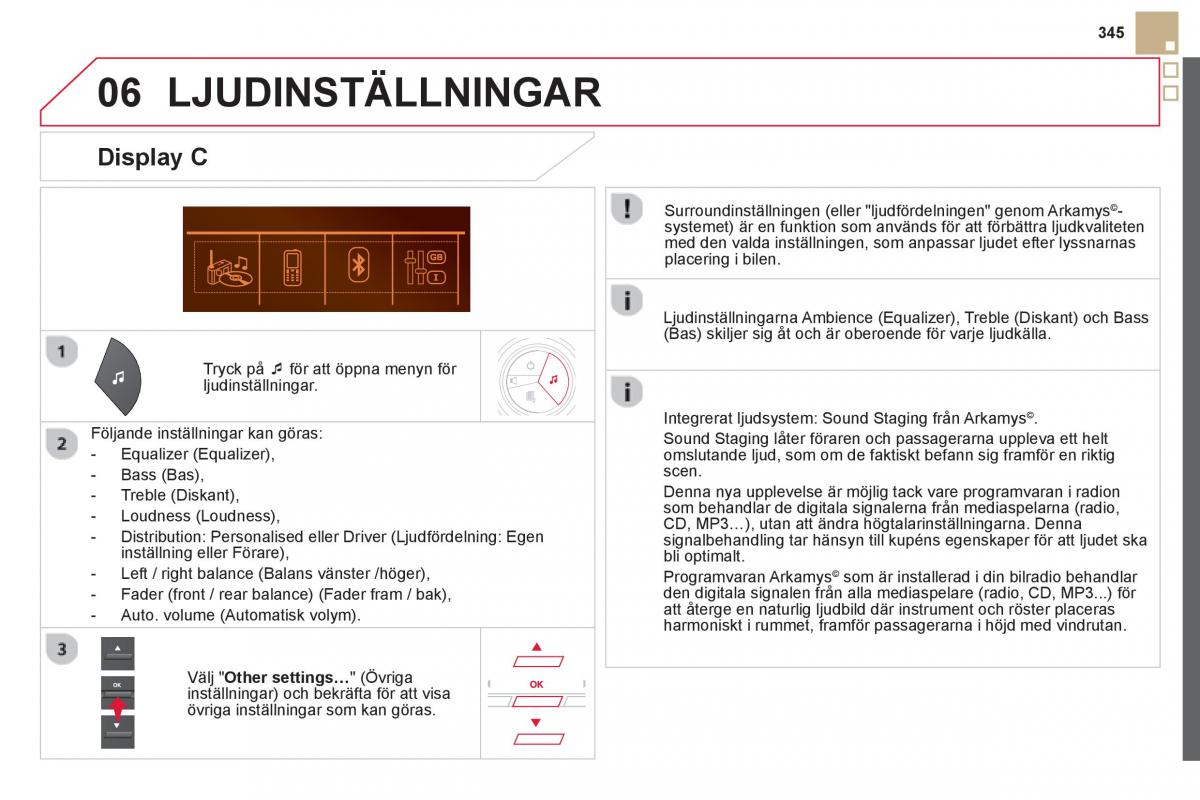 Citroen DS5 instruktionsbok / page 347