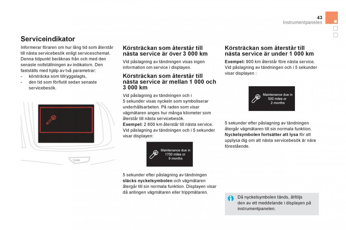 Citroen DS5 instruktionsbok / page 45